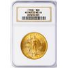 Image 1 : 1908 NM $20 St. Gaudens Double Eagle Gold Coin NGC MS66