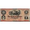 Image 1 : 1800's $5 The Bank of Weston Virginia Obsolete Note