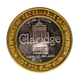 .999 Silver Claridge Casino Hotel $10 Casino Limited Edition Gaming Token