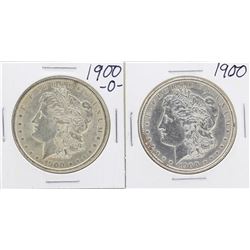 Lot of 1900 & 1900-O $1 Morgan Silver Dollar Coins