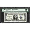 Image 1 : 1957B $1 Silver Certificate STAR Note Fr.1621* PMG Superb Gem Uncirculated 67PPQ