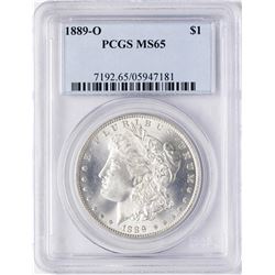1889-O $1 Morgan Silver Dollar Coin PCGS MS65