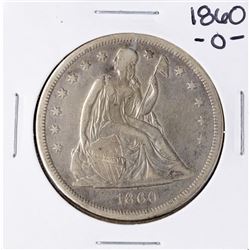 1860-O $1 Liberty Seated Silver Dollar Coin