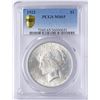 Image 1 : 1923 $1 Peace Silver Dollar Coin PCGS MS65
