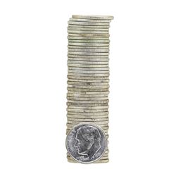 Roll of (50) 1961 Brilliant Uncirculated Roosevelt Dimes