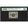 Image 1 : March 3, 1863 Third Issue 5 Cents Fractional Currency Note Fr.1238 PMG About Unc