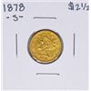 Image 1 : 1878-S $2 1/2 Liberty Head Quarter Eagle Gold Coin