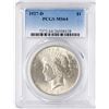 Image 1 : 1927-D $1 Peace Silver Dollar Coin PCGS MS64