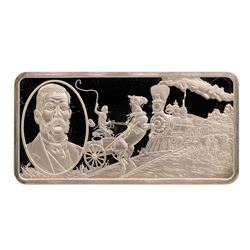 500 Grain Sterling Silver Franklin Mint 100 Greatest Americans Ingot