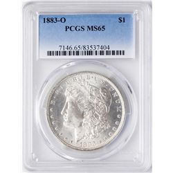 1883-O $1 Morgan Silver Dollar Coin PCGS MS65