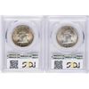 Image 2 : Lot of (2) 1955 Franklin Half Dollar Coins PCGS MS64