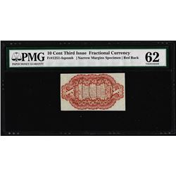 Fr.1251-4sp 10 Cent Third Issue Fractional Currency Specimen Note PMG Uncirculat