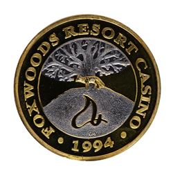 .999 Silver Foxwoods Resort Rhode Islands Casino $10 Limited Edition Gaming Toke