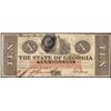 Image 1 : 1862 $10 The State of Georgia Obsolete Note