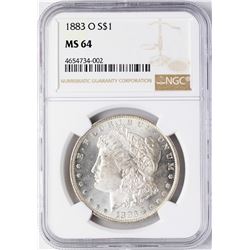 1883-O $1 Morgan Silver Dollar Coin NGC MS64