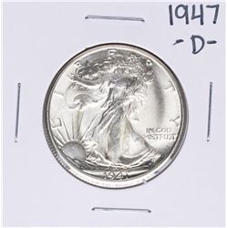 1947-D Walking Liberty Half Dollar Coin