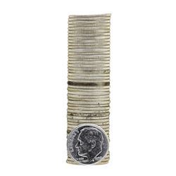 Roll of (50) 1959 Brilliant Uncirculated Roosevelt Dimes