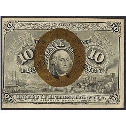 March 3, 1863 Ten Cents Second Issue Fractional Currency Note