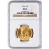 Image 1 : 1926 $10 Indian Head Eagle Gold Coin NGC MS64