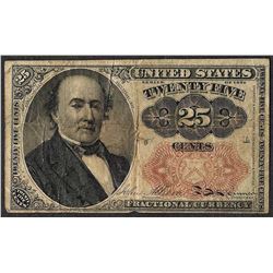 1874 25 Cents Fifth Issue Fractional Currency Note