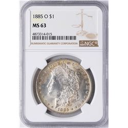 1885-O $1 Morgan Silver Dollar Coin NGC MS63