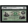 Image 1 : 1873 $1 South Carolina Rail Road Company Obsolete Note PMG Choice Uncirculated 6