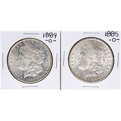 Lot of 1884-O & 1885-O $1 Morgan Silver Dollar Coins