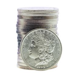 Roll of (20) Brilliant Uncirculated 1881-S $1 Morgan Silver Dollar Coins