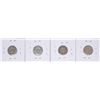 Image 2 : Lot of (4) Barber Dime Coins