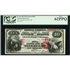 Image 1 : 1875 $10 Newark, Ohio CH# 419 National Currency Note PCGS New 62PPQ