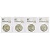 Image 1 : Lot of (4) 1923 $1 Peace Silver Dollar Coins NGC MS63