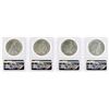 Image 2 : Lot of (4) 1923 $1 Peace Silver Dollar Coins NGC MS63