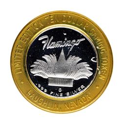 .999 Silver Flamingo Las Vegas Nevada $10 Casino Limited Edition Gaming Token