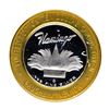 Image 1 : .999 Silver Flamingo Las Vegas Nevada $10 Casino Limited Edition Gaming Token