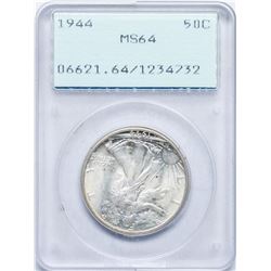 1944 Walking Liberty Half Dollar Coin PCGS MS64 Old Green Rattler