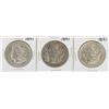 Image 1 : Lot of (3) 1891 $1 Morgan Silver Dollar Coins