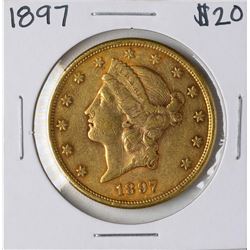 1897-S $20 Liberty Head Double Eagle Gold Coin