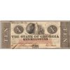 Image 1 : 1862 $10 The State of Georgia Obsolete Note