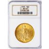 Image 1 : 1928 $20 St. Gaudens Double Eagle Gold Coin NGC MS62