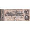 Image 1 : 1862 $5 Confederate States of America Note