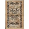 Image 1 : Uncut Sheet of 1800's $10 Canal Bank Obsolete Notes
