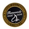 Image 1 : .999 Silver Foxwoods Resort Rhode Islands Casino $10 Limited Edition Gaming Toke
