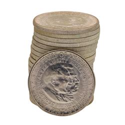 Roll of (20) 1954-S Booker T. Washington Commemorative Half Dollar Coins