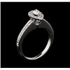 Image 4 : 14KT White Gold 0.50 ctw Diamond Ring