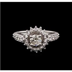 14KT White Gold 1.01 ctw Diamond Ring