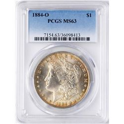 1884-O $1 Morgan Silver Dollar Coin PCGS MS63