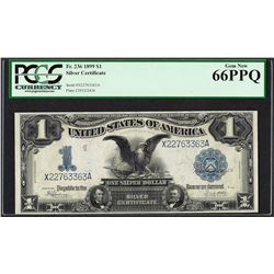 1899 $1 Black Eagle Silver Certificate Note Fr.236 PCGS Gem New 66PPQ