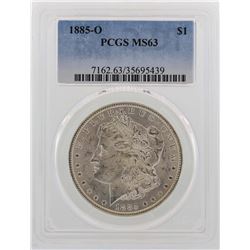 1885-O $1 Morgan Silver Dollar Coin PCGS MS63