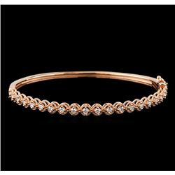 0.75 ctw Diamond Bracelet - 14KT Rose Gold