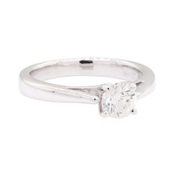 0.50 ctw Diamond Solitaire Ring - 14KT White Gold